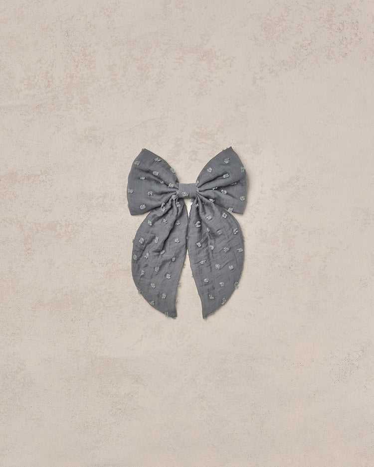 Oversized Bow, Chambray