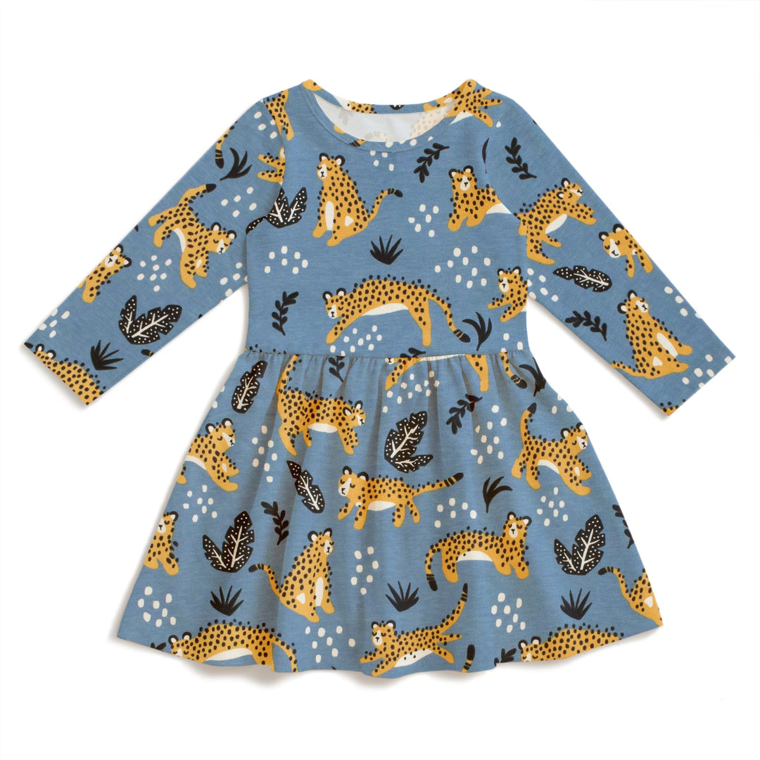 Calgary Dress, Wildcats Lake Blue