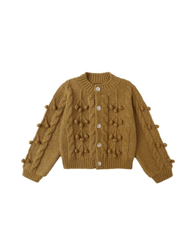 Bobble Cardigan, Golden