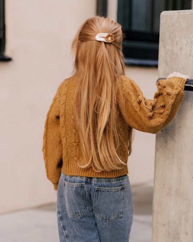 Bobble Cardigan, Golden