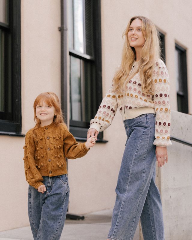 Bobble Cardigan, Golden