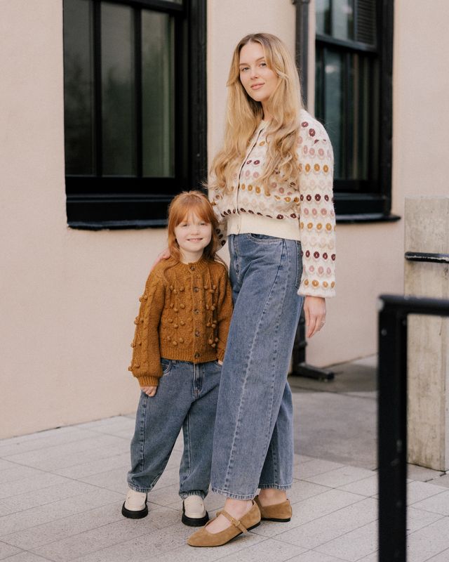 Bobble Cardigan, Golden