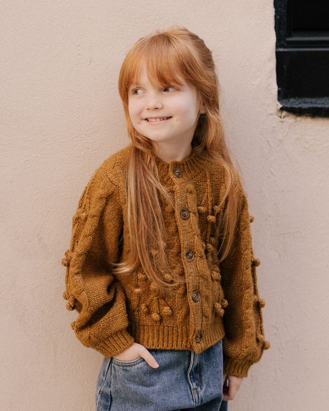 Bobble Cardigan, Golden