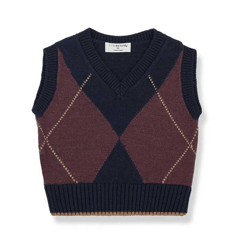 Johannes Argyle Vest, Dark-Blue