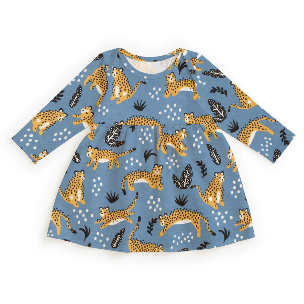 Lausanne Baby Dress, Wildcats Lake Blue