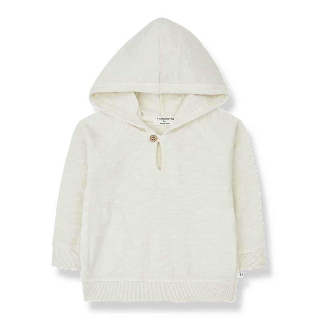 Marcello Hood Sweater, Ivory