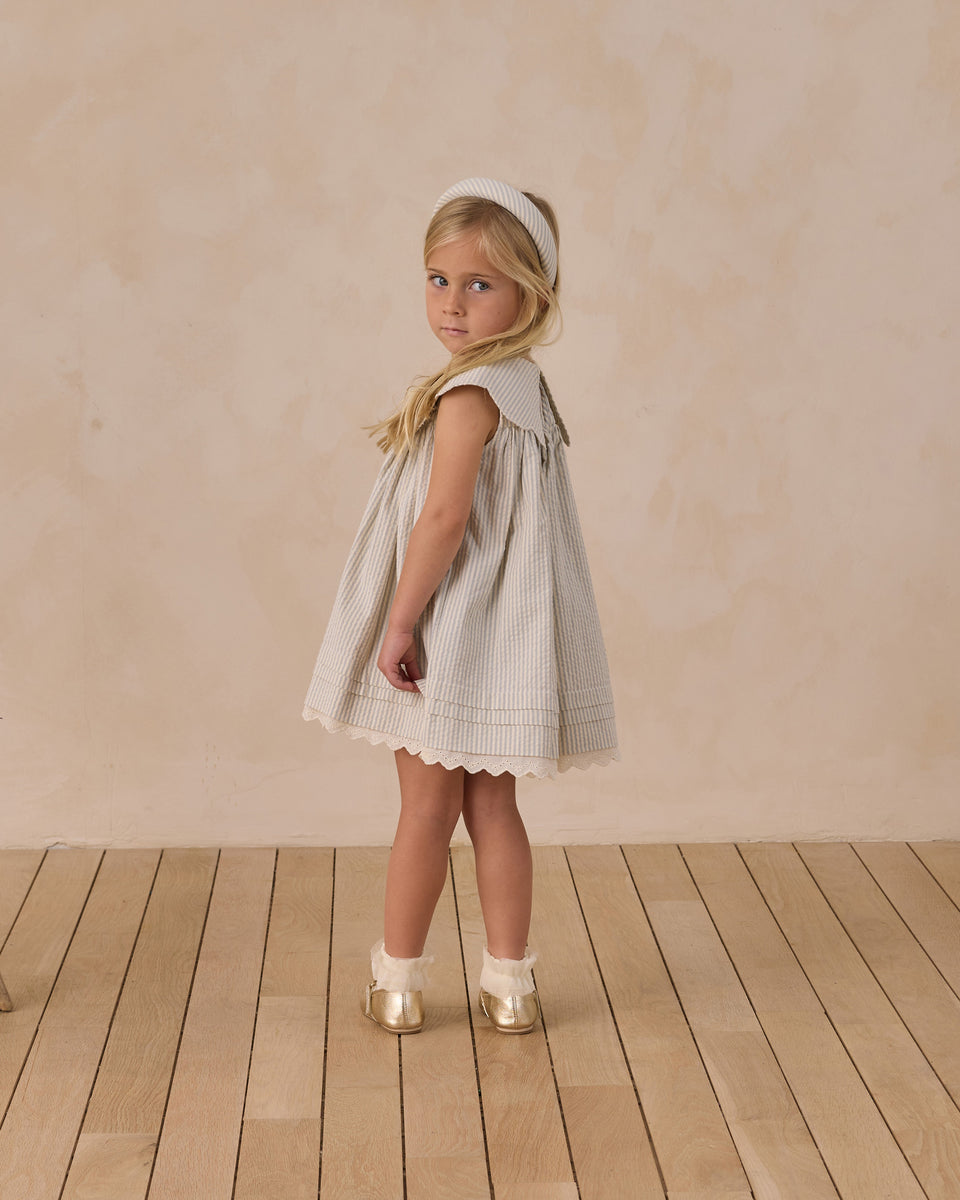 Noralee Florence Dress, Sky Stripe | BlackBear Children's Boutique