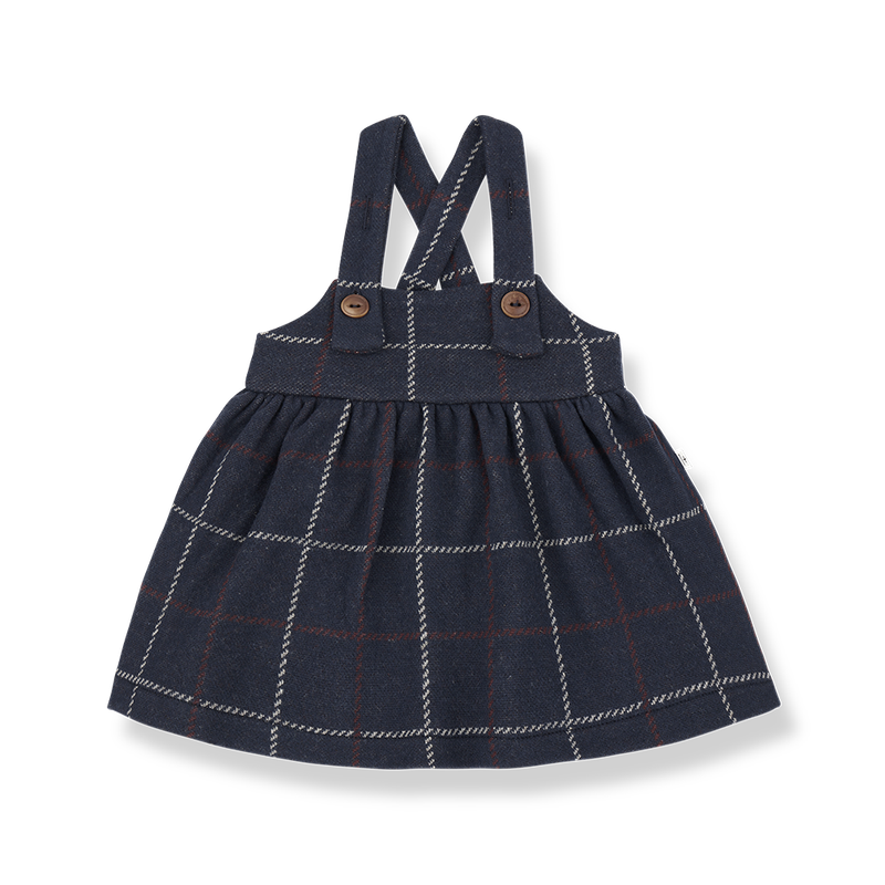 Nina Overall Skirt, Dark-Blue