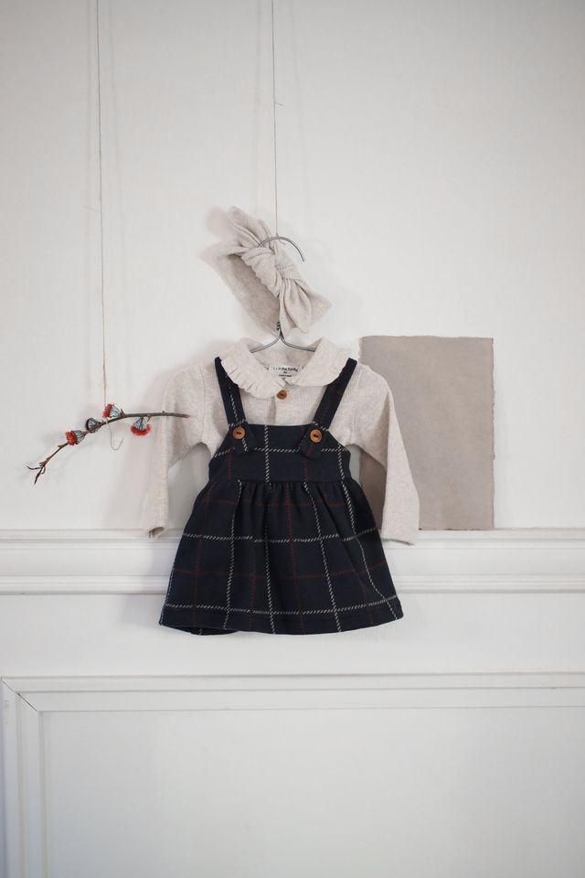 Nina Overall Skirt, Dark-Blue