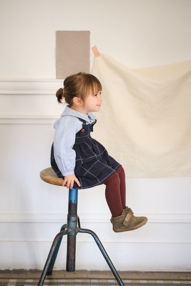 Nina Overall Skirt, Dark-Blue