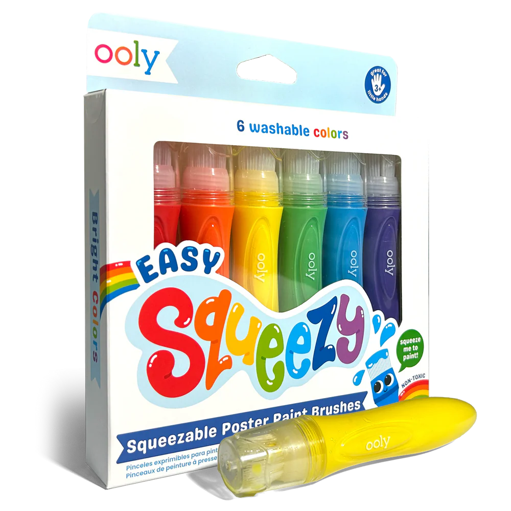 Easy Squeezy Squeezable Poster Paint Brushes
