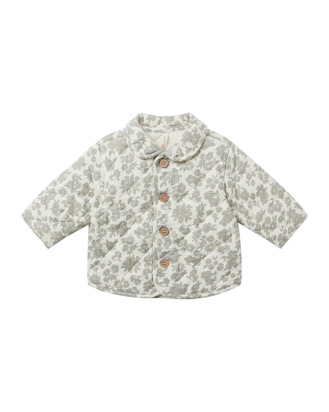Quilted Jacket, Green Floral