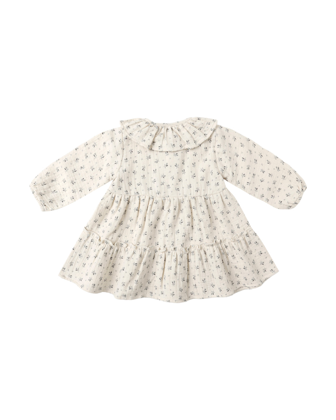 Ruffle Collar Button Dress, Bluebell