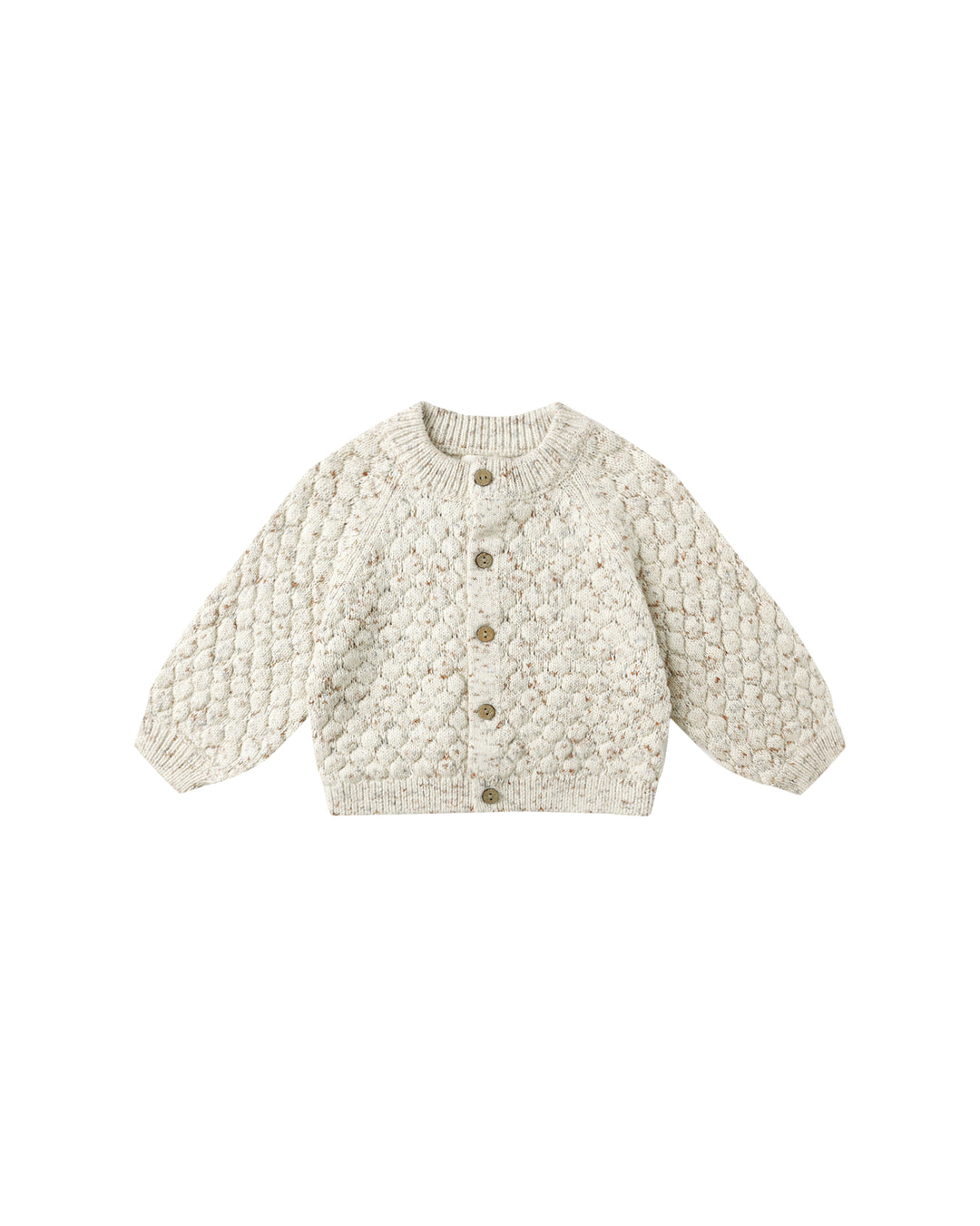 Bubble Knit Cardigan, Natural Confetti