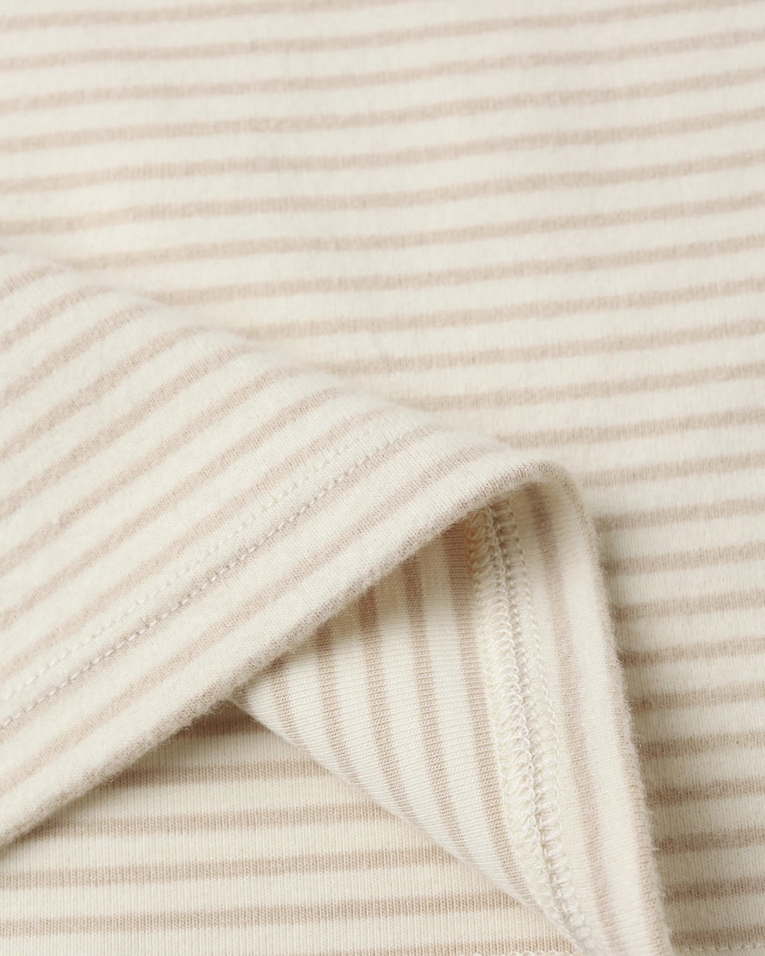 L/S Tee, Oat Micro Stripe