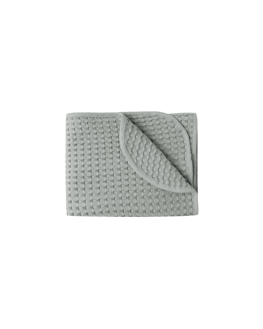 Waffle Baby Blanket, Steel Blue