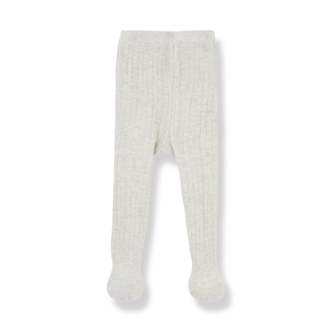 Sira Ribbed Tights, Oatmeal