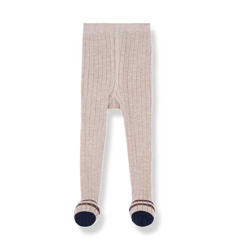 Sally Ribbed Plain Tights, Tortora