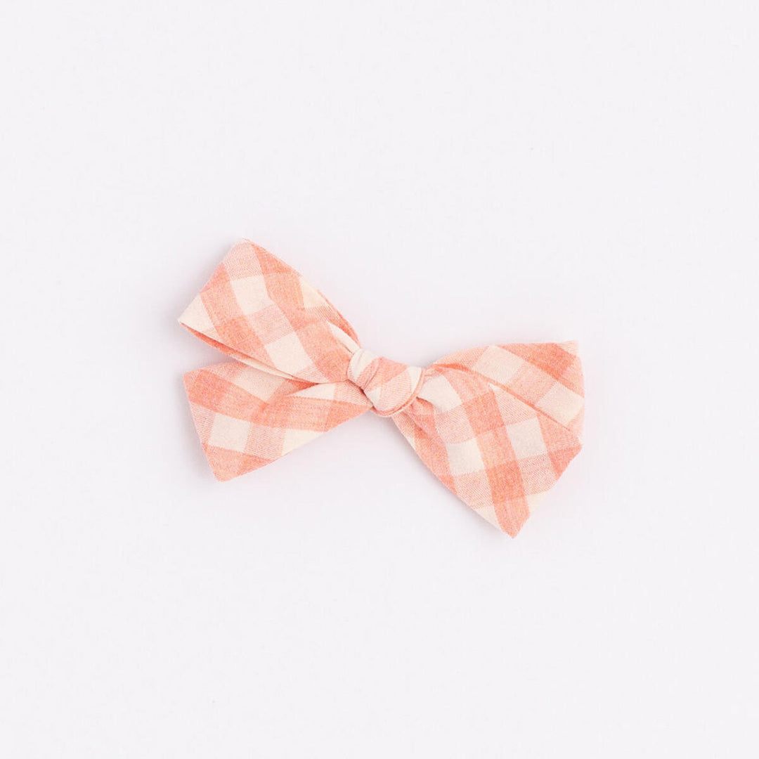 Knotted Bow, Petal Gingham