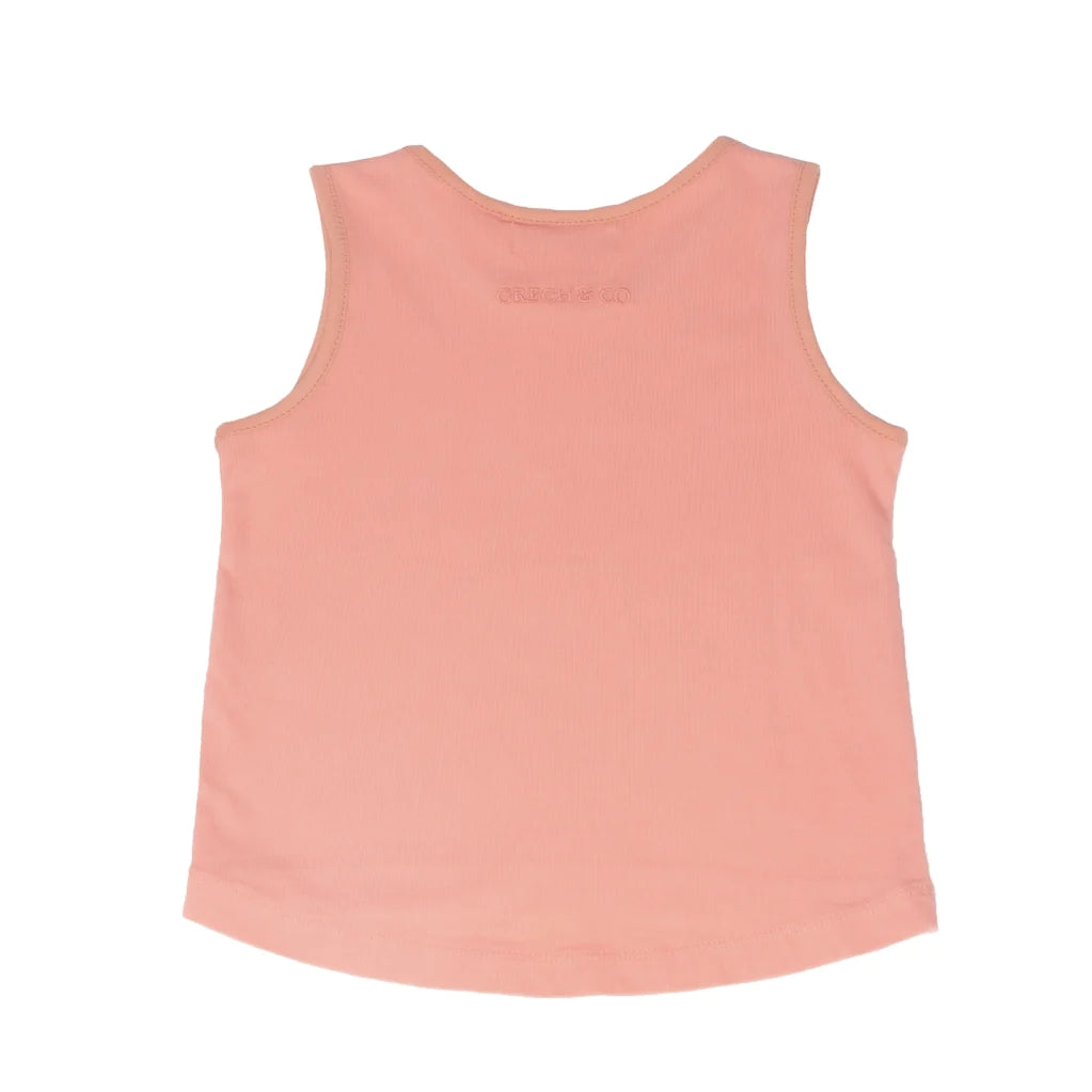 Oversized Tank Top, Blush Bloom/Coral Rouge