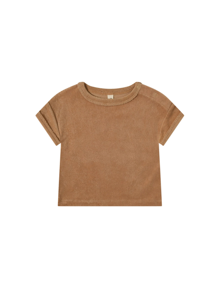 Organic Zoo Boxy T-Shirt, Gold Terry | Blackbear Children's