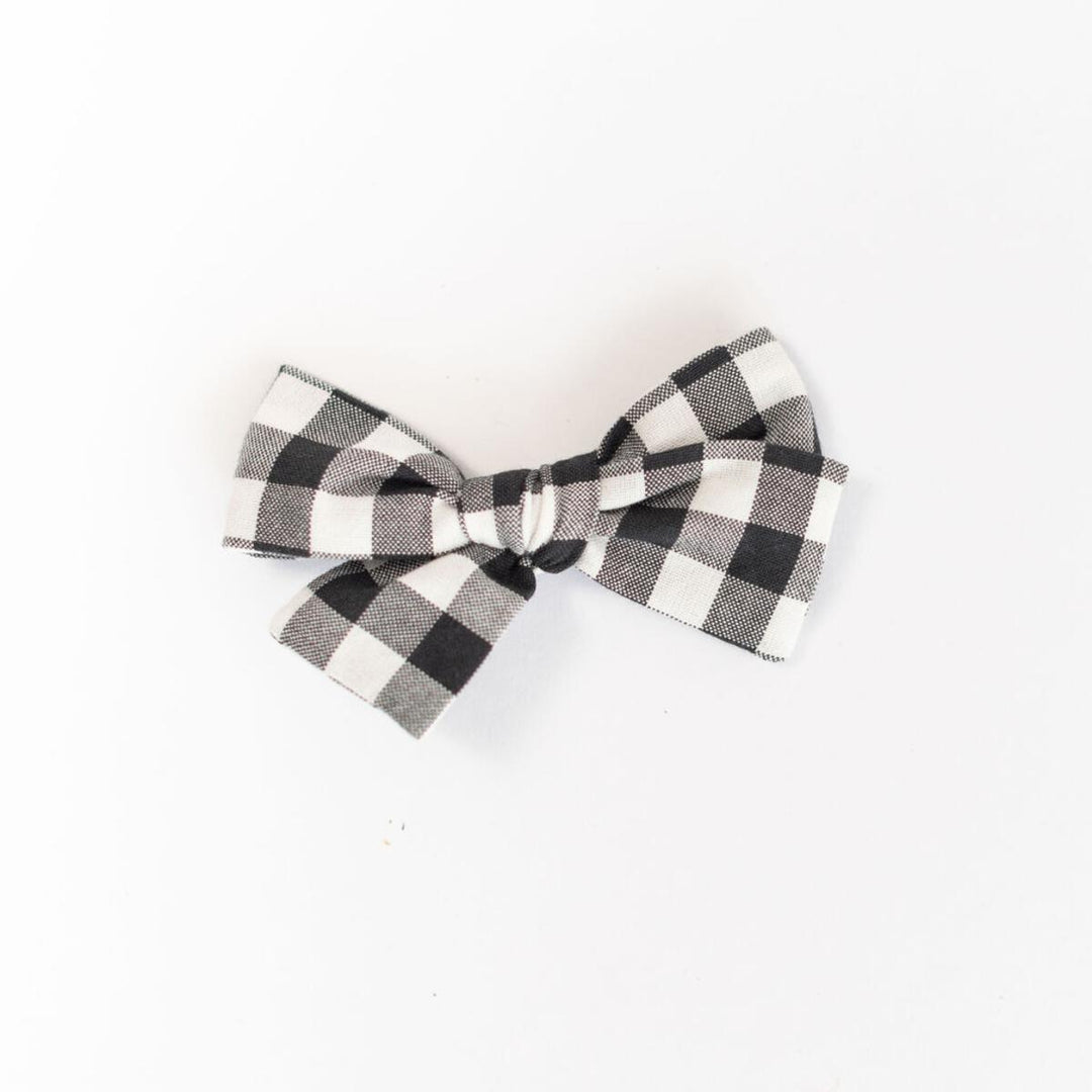 Knotted Bow, Shadow Gingham