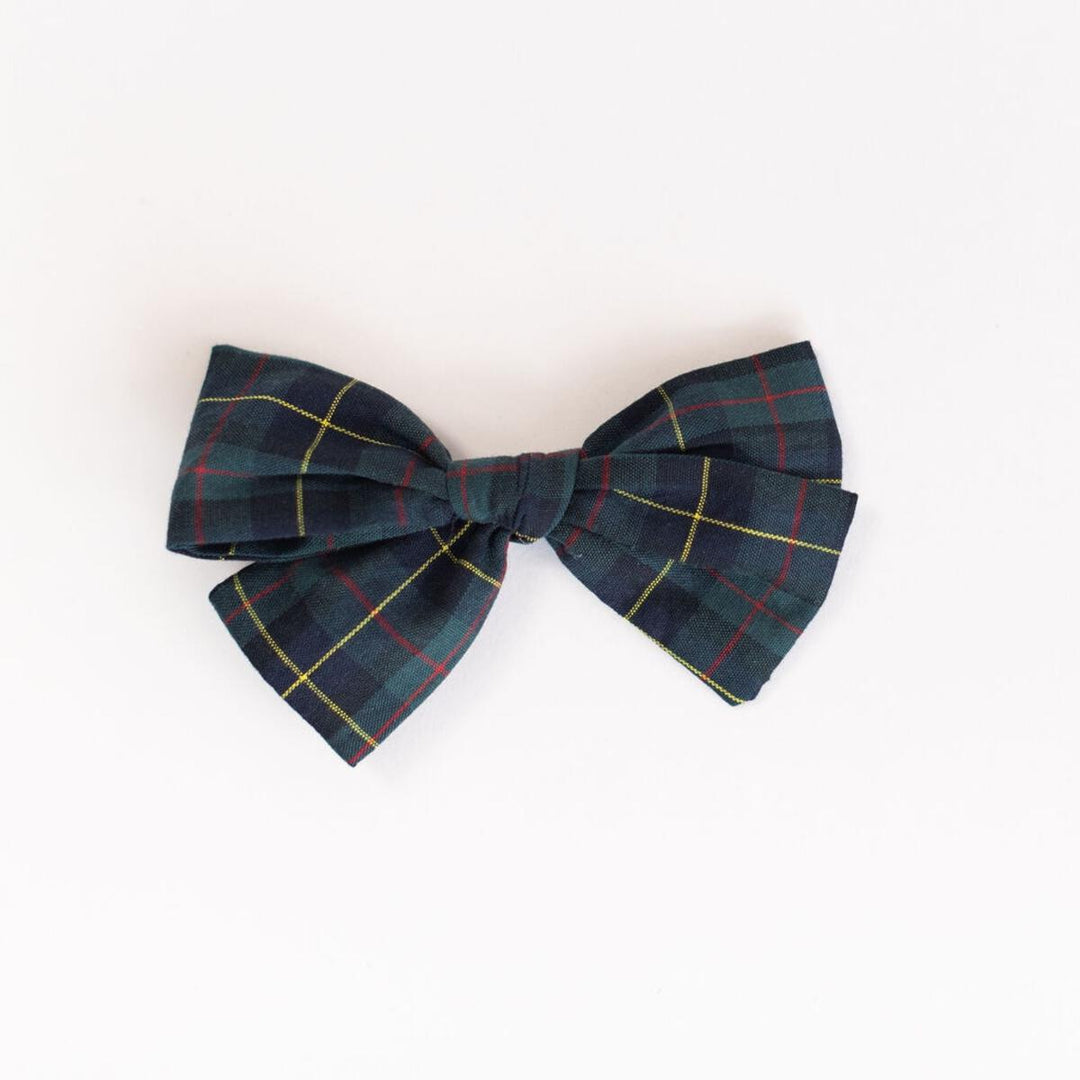 Knotted Bow, Mistletoe Plaid
