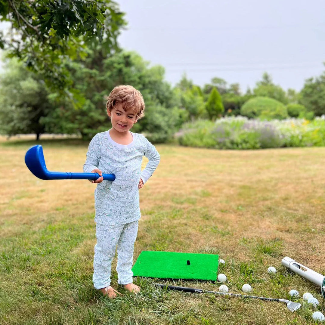 Two Piece Kid Pajamas, Golf
