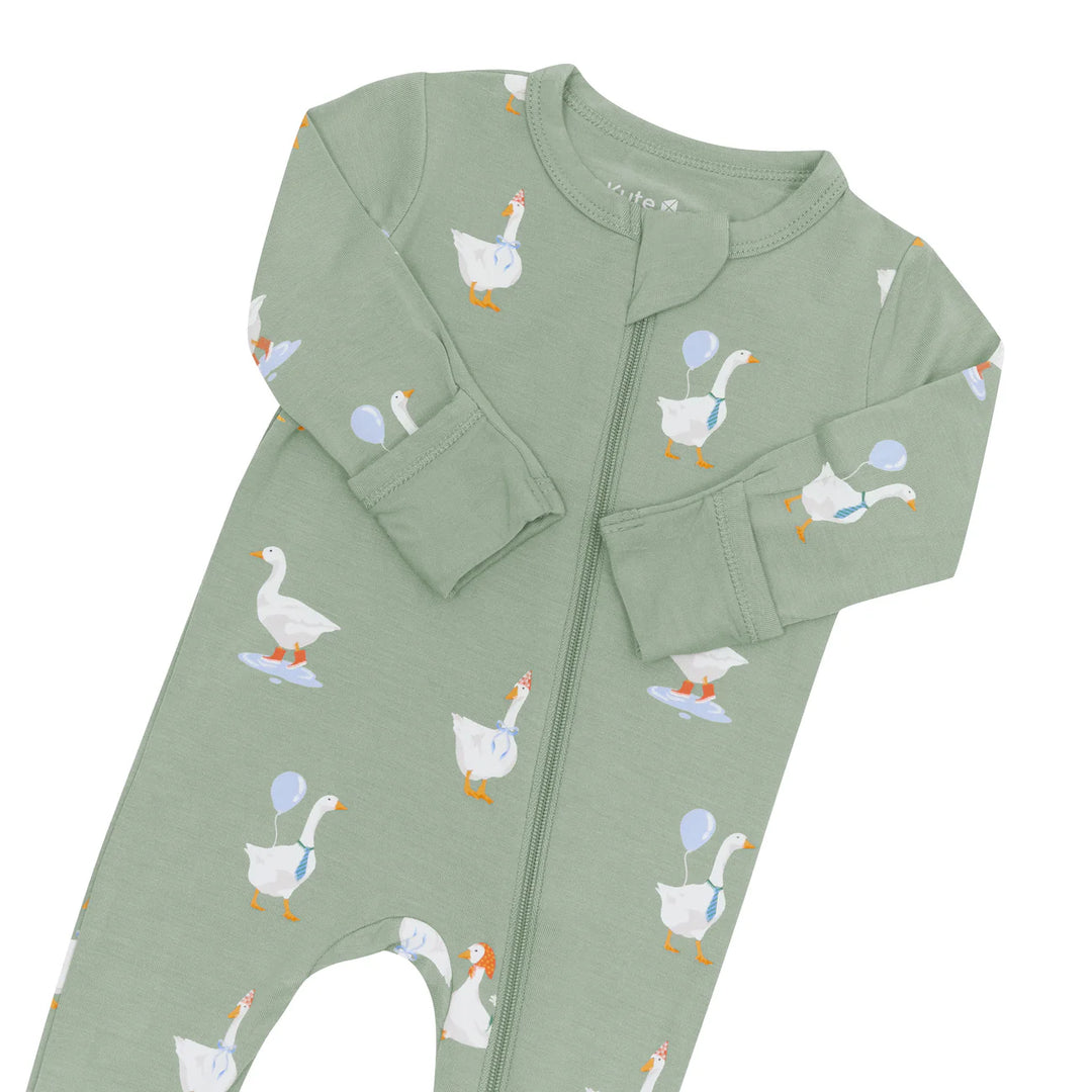 Kyte Zippered Footie, Silly Goose
