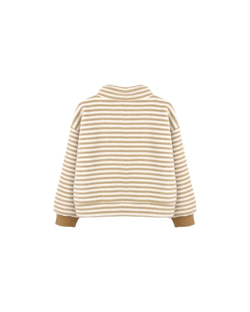 Snap Pullover, Toffee Stripe