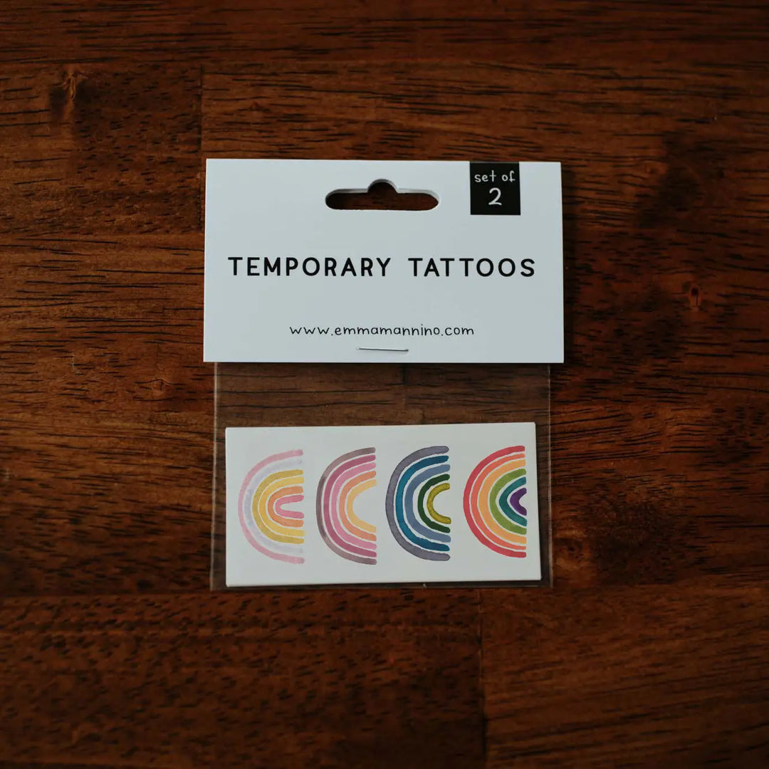 Saint & Co Temporary Tattoos, Rainbows