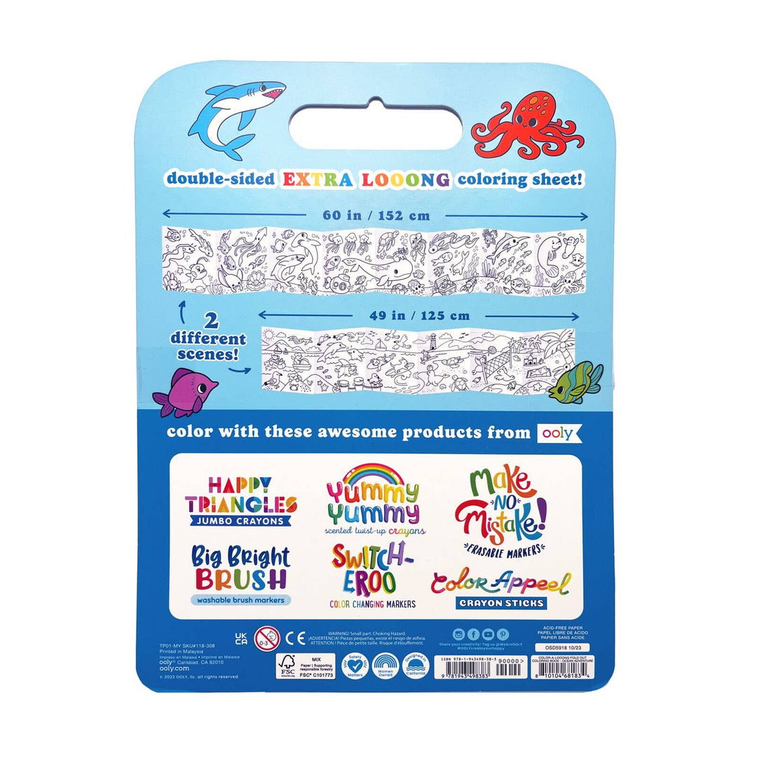 Color-A-Loong Fold Out Coloring Book, Ocean Adventure