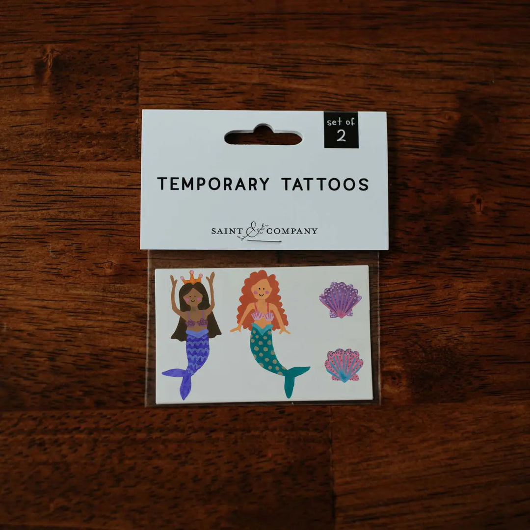 Saint & Co Temporary Tattoos, Mermaids