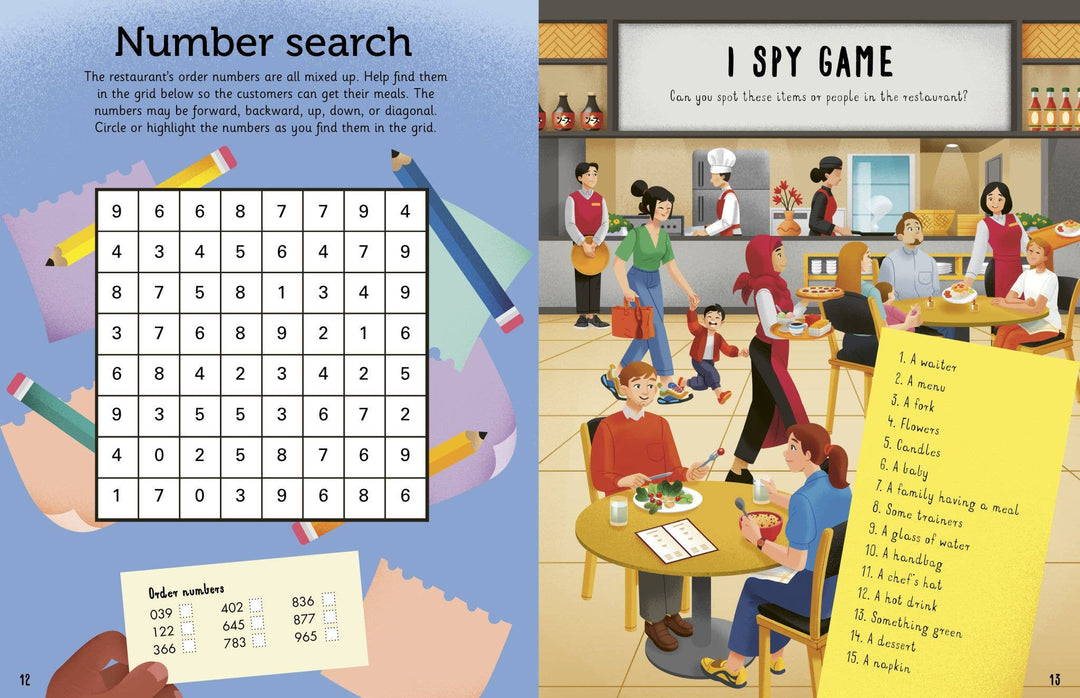At the Restaurant Activity Book