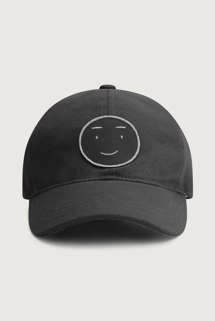 Gray Label Baseball Cap, Nearly Black | BlackBear Children's