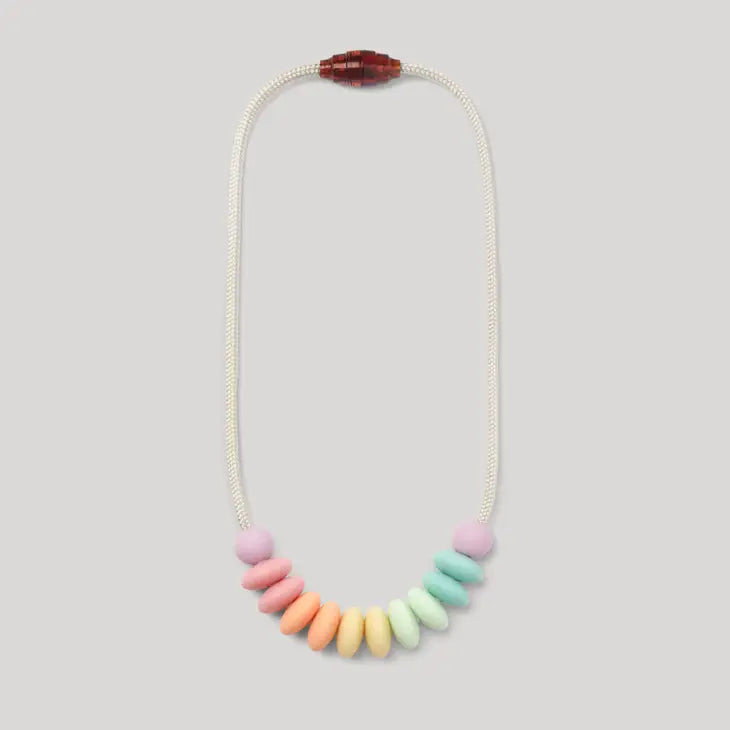 Sensory Necklace, Rainbow Sherbet