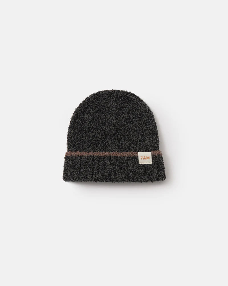 Beanie Fuzzy, Black Melange