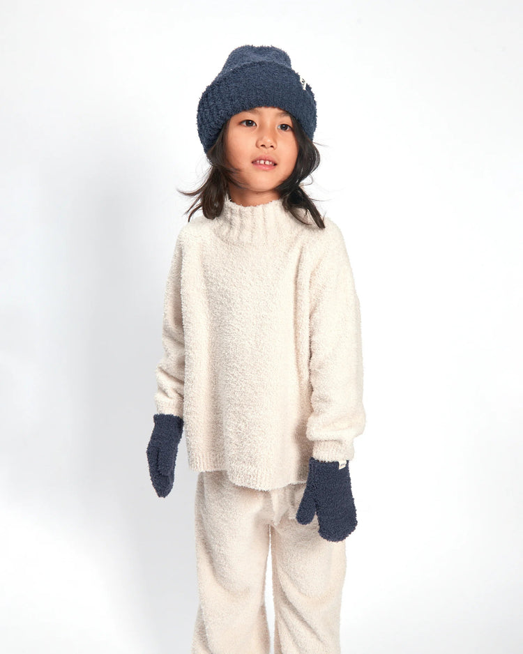 Mittens - Fuzzy, Navy