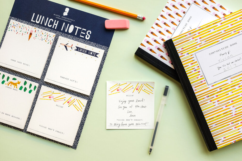 Notepads, Lunch Notes