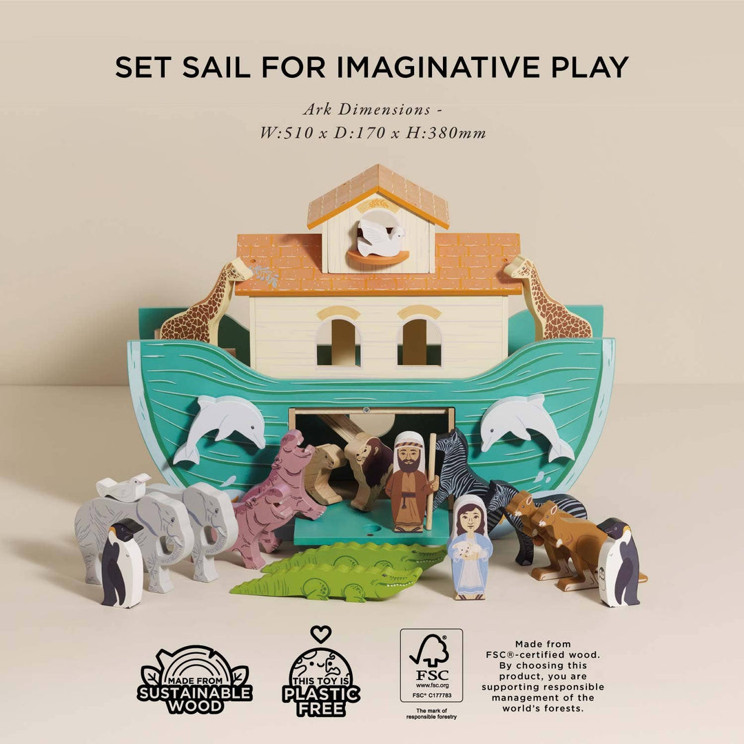Noah's Great Wooden Ark & Animals