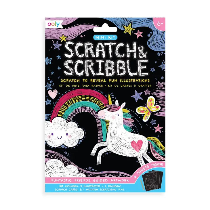 Mini Scratch & Scribble Art Kit, Funtastic Friends
