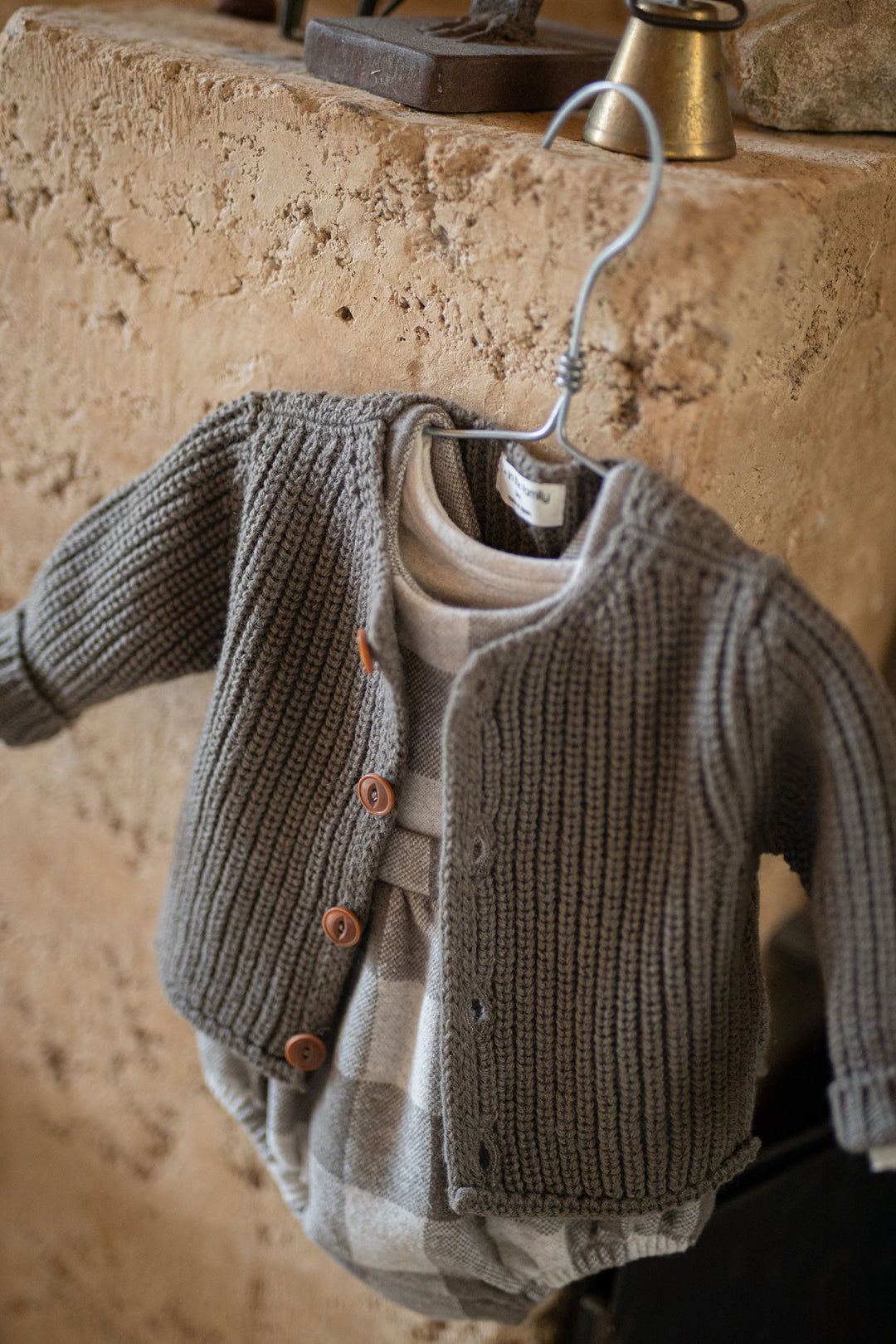 Antibes Cardigan, Dark Taupe