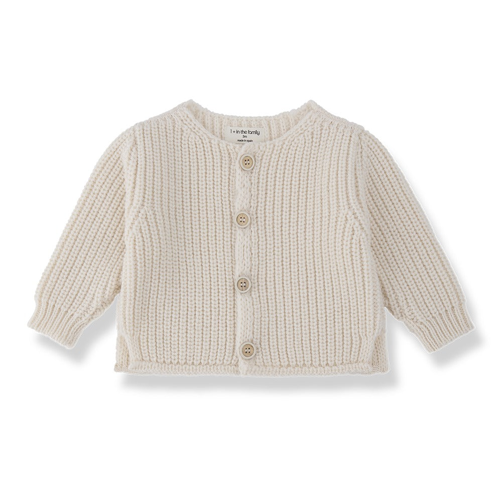 Antibes Cardigan, Ecru