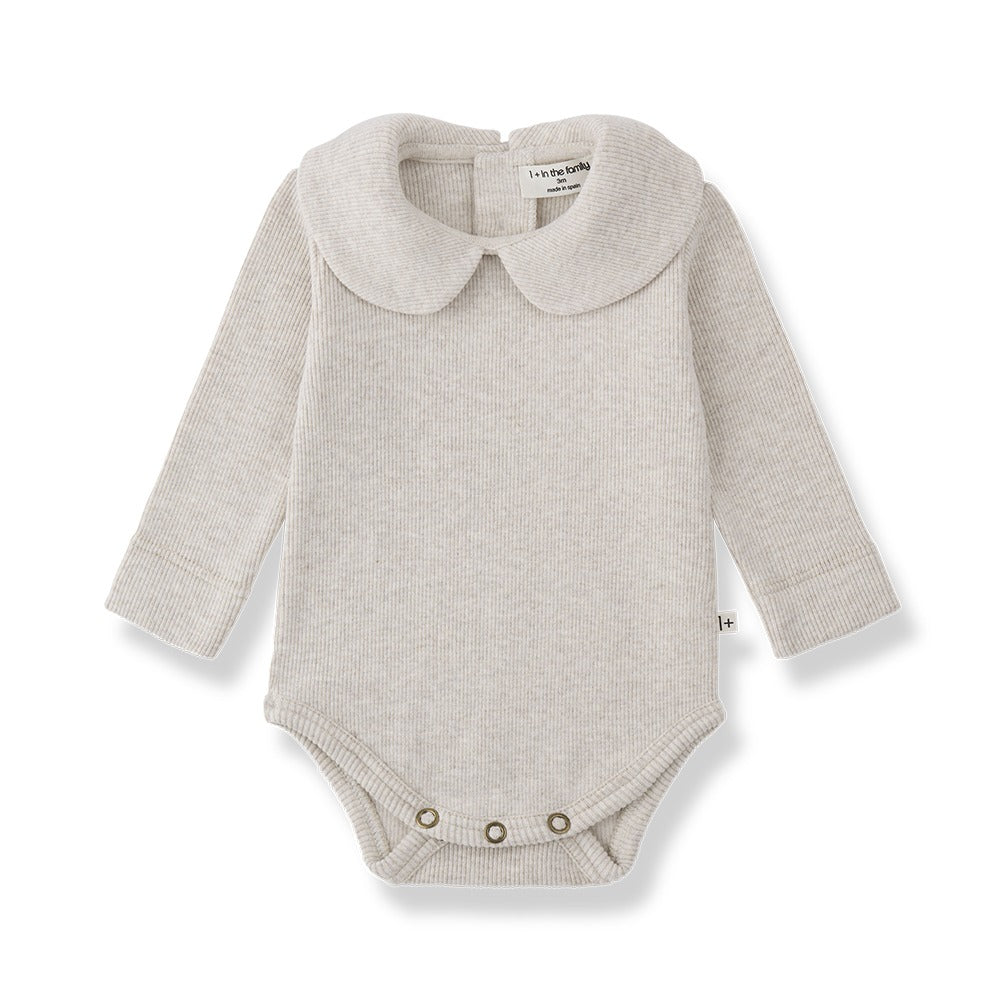 Avellino Collar Bodysuit, Rice