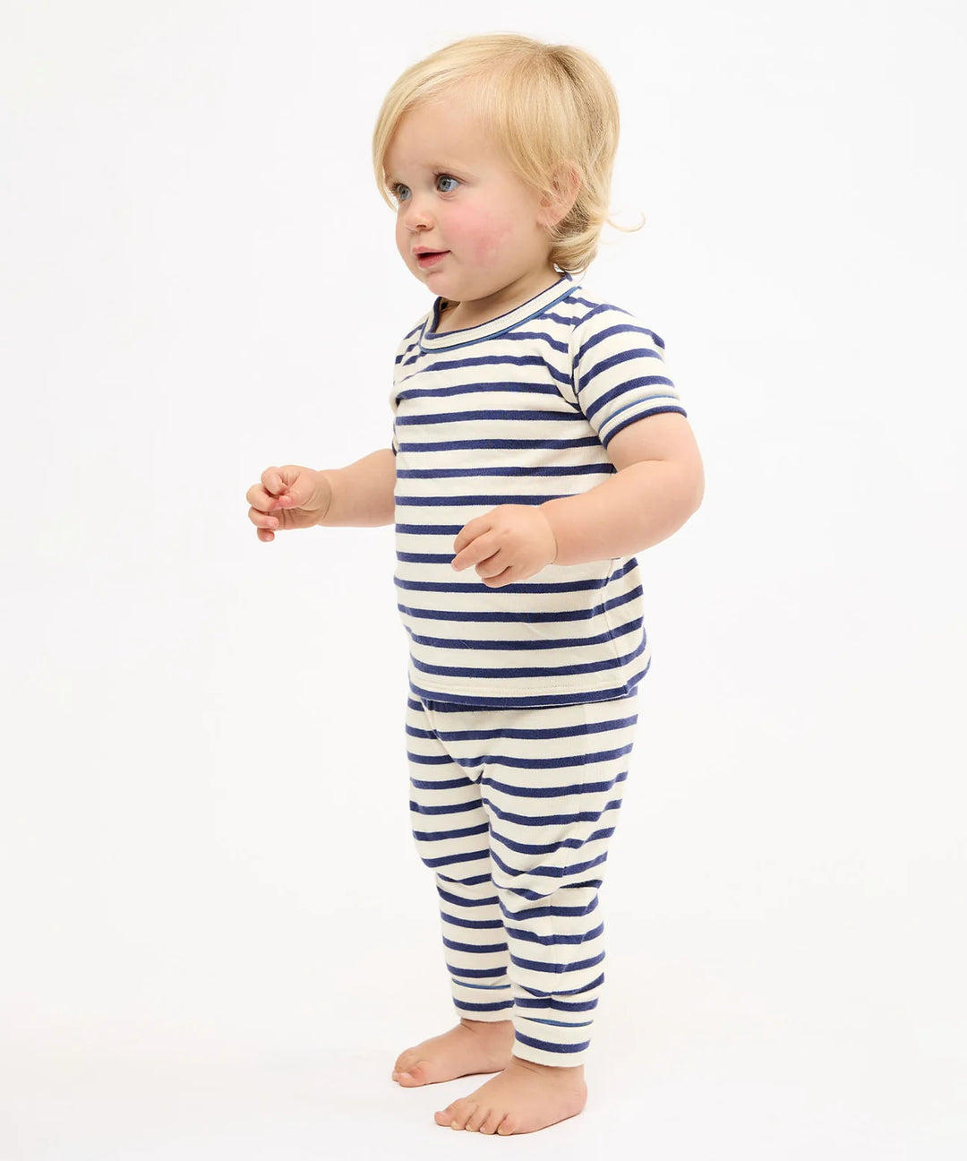 Andy Baby Sport Leg, Navy Stripe