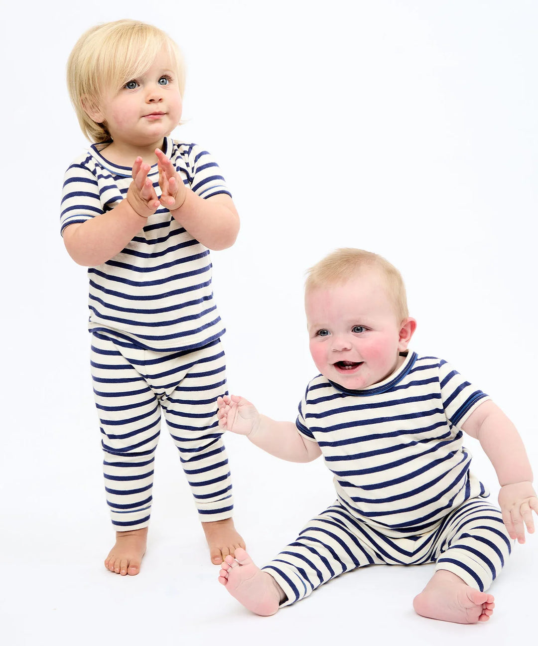 Andy Baby Sport Leg, Navy Stripe