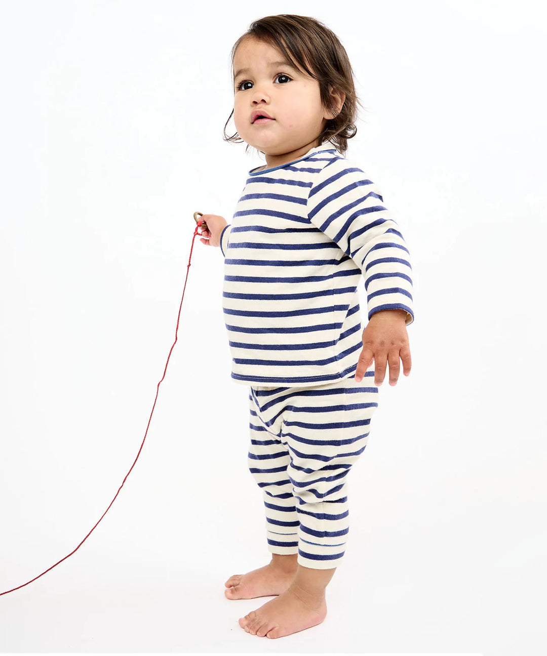 Andy Baby Sport Leg, Navy Stripe
