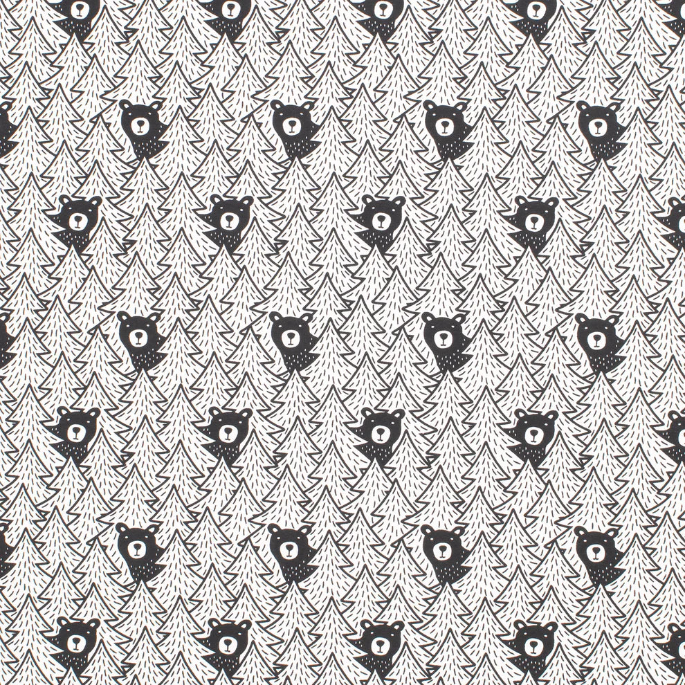 Lausanne Baby Dress, Bears Black