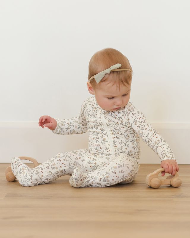Bamboo Zip Footie, Woodland