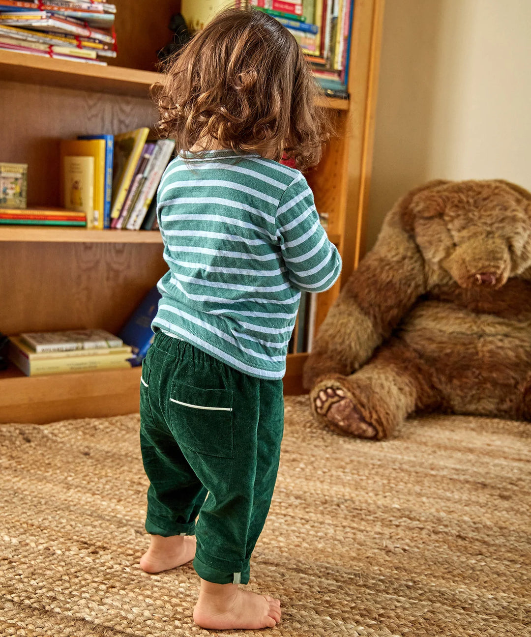 Bowie Baby Pant, Forest Corduroy